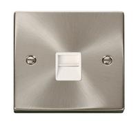 Click Scolmore Click Vpsc125Wh Deco 1 Gang Secondary Telephone Socket