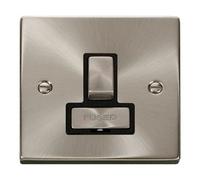 Click Scolmore Click Vpsc751Bk 13A Switched Fused Spur Satin Chrome