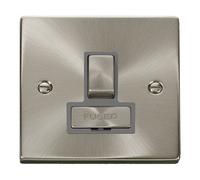 Click Scolmore Click Vpsc751Gy Deco 13A Switched Fused Spur Satin Chrome
