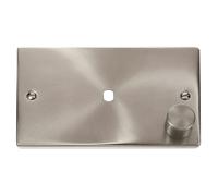 Click Scolmore Deco 1 Gang 1000W Max 1 Unfurnished Dimmer Plate and Knob - VPSC185