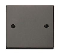 Click Scolmore Deco Blanking Plate 1 Gang Black Nickel - Vpbn060