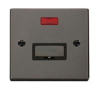 Click Scolmore Deco Ingot 13A Neon Fused Spur Unit - VPBN753BK