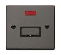 Click Scolmore Deco Ingot 13A Neon Fused Spur Unit - VPBN753BK