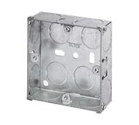 Click Scolmore Essentials 1 Gang 25MM K/O Galvanised Metal Back Box - WA093