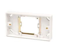 Click Scolmore Mode 1 Gang To 2 Gang 16mm Pattress Box Polar White - CMA091