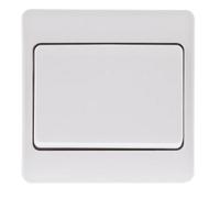 Click Scolmore Mode 13A 1 Gang Wide Rocker Switch Polar White - Cma825