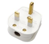 Click Scolmore Mode 13A Fused Plug Socket Polar White - PA380WH