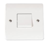Click Scolmore Mode 20A 1 Gang 3-Pole Rocker Switch Polar White - CMA021