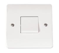 Click Scolmore Mode 20A 1 Gang 3-Pole Rocker Switch Polar White - CMA021