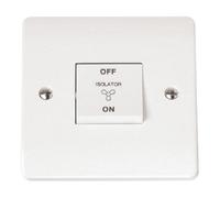 Click Scolmore Mode Fan Isolation Switch 20A 3-Pole White - Cma020