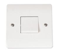 Click Scolmore Mode Isolation Plate Switch 20A 1 Gang 3-Pole White - Cma021