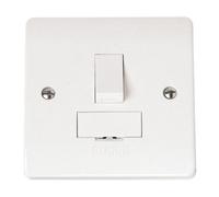 Click Scolmore Mode Switched Fused Spur Unit 13A 1 Gang Dp White - Cma651