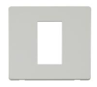 Click SCP310PW Definity 1 Gang Plate Single Media Module Cover Plate - White