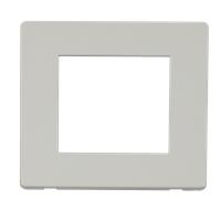 Click SCP311PW Definity 1 Gang Plate Twin Media Module Cover Plate - White