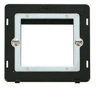 Click SIN311BK Definity 1 Gang Plate Twin Media Module Insert - Black