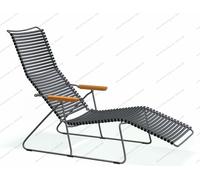 Click Sunlounger Outdoor Houe Black