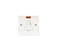 Click Switched Fused Connection Unit 13 Amp White PVC With Neon Indicator
