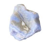 Click To See Full View Blue Agate Geode - 2 Inch Natural Rough Stone | Agate Rock Specimen - Decorative Crystal Cluster For Home Meditation Fish Tank Garden Crafts And Collection Display