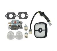 Click To See Full View Lawn Mower Carburetor Kit For PB200 PB1000 PB2100 PB-2155 Blowers And ES-2100 Shredder, Compatible With C1U-K42 Models Replaces For Zama C1U-K42A/B 125200-20560