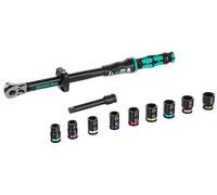 Wera 1/2" Click-Torque C3 Set 2 Wrench 40-200Nm Impact 11 Pce Socket Set,075681