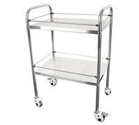 Click - TWO TIER STAINLESS STEEL MEDICAL TROLLEY -