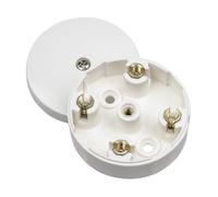 Click WA074 20A Junction Box 58mm Diameter 4 Terminal White