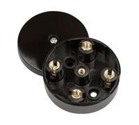 Click WA079 20A Junction Box 58mm Diameter 4 Terminal Brown