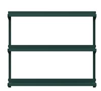 Click wall shelf W 71 x D 21 x H 61 cm / DARK GREEN New Tendency SINGLE PIECES