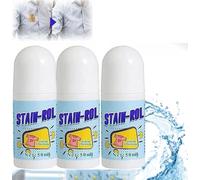Click2kart Clothes Stain Remover,Clothing Stain Remover Roll Ball,Active Enzyme Laundry Stain Remover,Rolling Ball Fabric Rust Remover for Fabric Stains,Does Not Damage Clothes (3 Pcs)