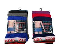 click2style 3 Pairs Mens Plus Size Soft Cotton Boxer Shorts Elasticated Waistband 3XL 4XL 5XL (as8, alpha, 5x_l, plus, regular, 5XL) Multicoloured