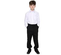 click2style Boys White Slim Fit Long Sleeve School Uniform Shirt Polycotton Fabric Sizes 3 to 18 Years Available (as8, Age, 15_Years, 16_Years, Regular, 15-16 Years)