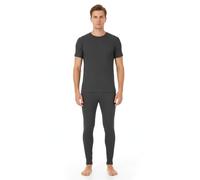 click2style Mens Thermal T Shirt & Long John Underwear Set Brushed Fabric Warm & Cosy (Grey, M)