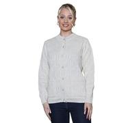 click2style Plus Sizes Crew Neck Front Button Long Sleeves Knitted Pocket Cardigan (UK, Numeric, 10, 12, Regular, Regular, Oat Meal)