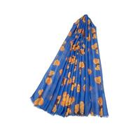 click2style Teddy Bear Print Ladies Scarf Frayed Rectangle Wrap Shawl Soft and Comfortable Lightweight Women Neck Scarves 7681 (Blue)