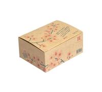 Clickeat Sakura S Box - Compostable Cardboard for Food Delivery - Plant-Based Inks, No Plastic - Easy Assembly for Holding Sandwiches, Sushi, Desserts - 25 Pieces