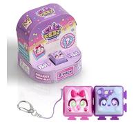 Clickeez 2-Pack | 2 Collectibe Character Keyboard Keys Click and Clack | Create Your Own Keychain | Ages 6+