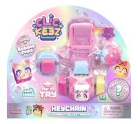 Clickeez Deluxe Keychain - Series 3 (Bubble Pops) | Includes 7 Clickable Keyboard Collectibles and Fidget Cube! | 70 Characters To Find, Cute Themes & Rare Surprises | Ages 6+