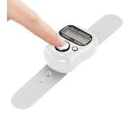 Clicker Counter - Electronic Handheld Precision Ticker, Compact Finger Ring Device, Reinforced Digital Polymer Mechanism, Comprehensive Activity Tracking Tool, Workouts Crochet Skill Scoring