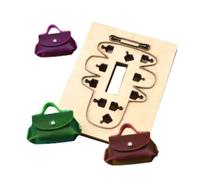 Clicker Dies Cut Shape for Leather - Mini Handbag Wooden Punching Die Cut Mold, DIY Leather Craft Template Cutter, Purse Bag Shape Cutting Die for Keychain Coin Purse Wallet Accessories