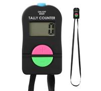 Clicker Electronic Counter, 4 Digit Hand Tally Counters Add Subtract Portable Electronic Manual Number Clicker Counter with Lanyard for Sports Running Football Golf Scoring Event Tracking