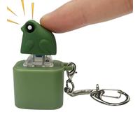 Clicker Fidget,Button Fidget - Glow and Sound Stress-Reducing Sensory Game Frog Ornament for Workplace School Travel Youth Student Child Backpack