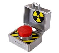 Clicker Fidget Toy - 5cm Mechanical Button, Nuclear Briefcase, Desktop Stress Relief Accessory, Loud Sounding Device | Novelty Spy Toy Gift For Adults Home Office Car Airplane Travel