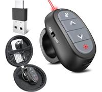 Clicker for PowerPoint Presentations, USB Red Pointer, Wireless Server Remote Control, Projector Smart Card Slideshow, Google Slide Advancer PPT Clicker for Mac/Laptop/Office