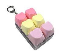 Clicker Keyboard Fidget - 6-Key Quiet Relief with Light,Adults Relief Clicker Fidget Toy | for Kids Adults Students Home Office School Classroom Travel