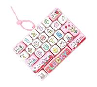 Clicker Keychain Portable Silent Cute 26 Keys Decoration