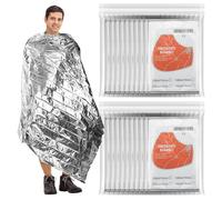 Clickinline 20 PCS Emergency Foil Blanket - 83" x 51" (210 x 130 cm) Thermal Survival Blanket Reflective for Outdoors, Hiking, Camping, Marathons or First-Aid, Survival Kit Emergency Supplies