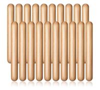 Clickinline 20 Pieces 8 Inch Rhythm Sticks Music Lummi Sticks Classical Wood Claves Musical Percussion Instrument