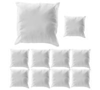 Clickinline 40X40 White Plain Sublimation Blanks Pillow Case Cushion Cover Pillowcase for Heat Transfer As DIY Gift 10Pcs