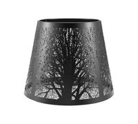 Clickinline Small Lamp Shade, Metal Lampshade with Pattern of Trees for Table Chandelier Wall Lamp Black