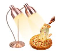 Clickovia Food Heat Lamp, 360 ° Adjustable Hose Food Warmer with 2 * 275W Infrared Food Warming Light, Heat Lamp Stretchable up to 70cm, for Buffet Kitchen Restaurant Hotel